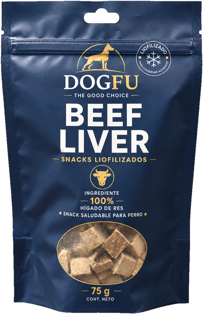 Bolsa DOGFU Hígado de res, 75 g